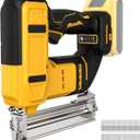 18 Gauge Cordless Brad Nailer & Staple for Dewalt 20V MAX Battery, 2-in-1 Battery Powered Nail with 2000 Nails, Electric Nail for Woodworking, Framing, DIY & Home Improvement (No Battery)