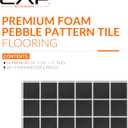 CAP Barbell 3/4-Inch Interlocking EVA Foam Exercise Puzzle Mat Home Gym Flooring - 3 Pack | 24" x 24" x 3/4" | Pebble Pattern - Black