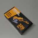 Cordless Electric Scissors,4V Rechargeable Cardboard Cutter Heavy Duty Scissor with Safety Lock & LED Light for Box Carpet Plastic Fabric(Yellow)