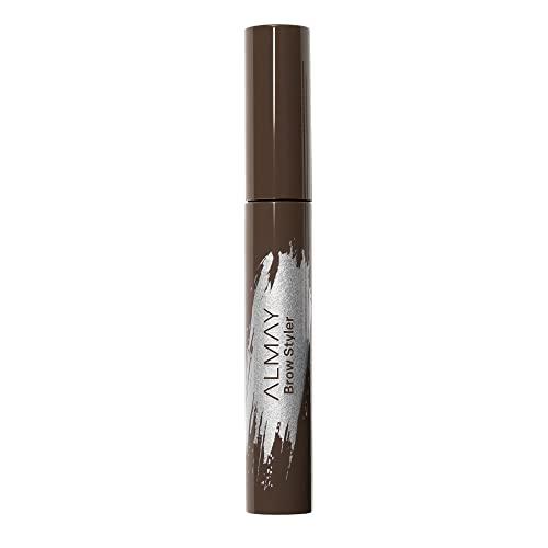 Almay Eyebrow Gel with Marula Oil, Flake-Free & Lightweight Brows, Hypoallergenic, Medium Brown, 1 Count