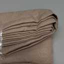 IVAPUPU Textured Linen Table Cloth for Rectangle Tables - Khaki Tablecloths Rectangular Waterproof Wrinkle Free Wipeable Dining Table Cover for Spring Wedding Birthday Kitchen Decor, 52 x 70 Inch