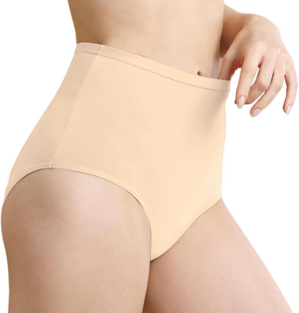 Leak Proof Incontinence Underwear for Women Washable Absorbent Bladder Control Postpartum Briefs 1Pack (Beige XXL)
