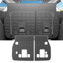 powoq Backrest Mats Compatible with 2022-2026 Kia Carnival Back Seat Protector Behind 3rd Row Replacement for 2022-2024 2025 2026 Kia Carnival Accessories (Rear Backrest Mat)