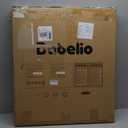 Babelio Baby Gate for Stairs & Doorways, 26-43" W 28" H No Bottom Bar| Easy Installation| One-Handed Operation| Auto-Close| Hardware Mount (Drill Needed) Safety Dog/Pet Gate (Brown Wood Pattern)