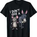 Brand: Mouse Walking A Donkey I Don't Give Rats Ass
I Don't Give a Rats Ass Mouse & Donkey Funny T-Shirt,3XL