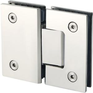 Alise Glass Shower Door Hinges, 180 Degree Shower Door Hinges for Glass Doors,Heavy Duty Stainless Steel Cabinet Hinges,Frameless Shower Doors Hardware Replacement Part,Polished Chrome(1P)
