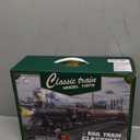 Mantfuty Train Set Train Toys for Kids w/Smokes, Lights & Sound Electric Trains w/Steam Locomotive Train Carriages & Luxury Tracks Model Trains for 3 4 5 6 7 8+