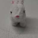 Bunny - My Realistic Bunny Toy,Bunny Realistic Bunny,Easter Basket Stuffer Realistic Bunny Toy,Jumping, Twitching, and Shaking Ears, Easter Stuffed Bunny(White)