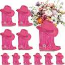 Western Cowgirl Boots Flower Boxes - 10 Set Centerpiece Boot Shape Boxes Western Centerpieces for Tables, Cowgirl Birthday Party Decorations for Rodeo Birthday Baby Shower Wedding Supplies