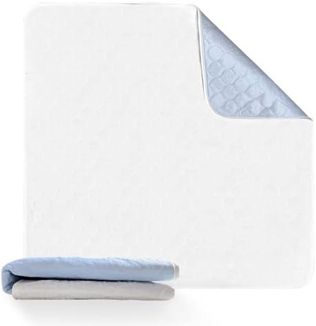 Bed Pad Washable Underpad (35x35 in, 1 Pack) Heavy Absorbency Incontinence Pad for Adults, Kids, Toddlers, Elderly and Pets, Reusable Waterproof Bedwetting Pad