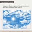 AFZEVEB-Ceiling Mural Blue Sky White Clouds Wallpaper for Living Room 159"x107" (Not Peel and Stick)