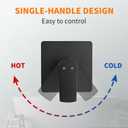 Black Tub Shower Faucet Set Complete with 8-Inch Rainfall Shower Head and Tub Spout Included Shower Valve Tub Shower Trim Kit Matte Black