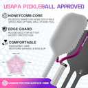 DGYGQ Pickleball Paddles, T700SC Power Carbon Fiber Pickleball Paddle with Polypropylene Honeycomb Core, Increased Power for Ultimate Spin & Consistency