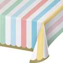 Creative Converting Pastel Celebrations Paper Tablecloth, 1 ct
