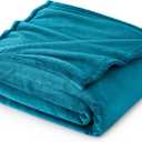 Bedsure GentleSoft Fleece Throw Blanket Teal - 300GSM Blankets for Couch, Sofa, Bed, Soft Lightweight Plush Cozy Throws for Toddlers, 50x60 inches