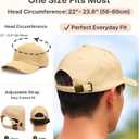 MDSTYLE 100% Cotton Baseball Cap for Men Women  Soft Adjustable Dad Hat, Breathable Lightweight Everyday Cap, 15 Colors (Grey)