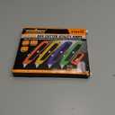 HORUSDY 4-Pack Box Cutter Utility Knife, Heavy Duty Aluminum Shell Retractable Box Cutter for Cardboard, Boxes and Cartons, Extra 10 Blades