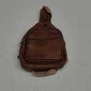 7L Sling Bag For Women Men Crossbody Shoulder Tote Blet Bags Backpack Fanny Pack Travel Purse Faux Leather (Brown)