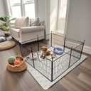 FXW MiniPaws Unleashed Dog Playpen, Expandable & Portable Design for Yard, RV Camping and Indoor Use, for Puppies and Small Dogs, 20-inch 8 Panels