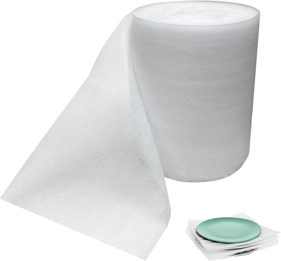 Packing Foam Roll for Moving 10 Inch Wide x 100FT Cushion Foam Wrap Roll for Moving Supplies and Fragile Items