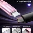 USB to USB C Cable [15FT 2Pack], Long USB C Cable 3A Fast Charging, USBA to USBC Cable Nylon Braided Durable USB to C Cable for iPhone 17 16 15 Pro Max/16e, Galaxy S25 S24 S23 S22 Plus and More-Pink