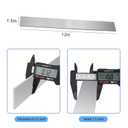 80CRV2 Steel Flat Stock Cold Rolled Carbon Steel Bar for Knife Making 12"x1.5"x 1/8"(4 Packs)