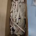 32 Pack Mini Plastic Honey Jars with Wooden Dipper and Cloth Covers Plastic Honey Jars with Gold Lids Thank You Card Jute Rope String Natural Plant for Baby Shower Wedding Birthday Party