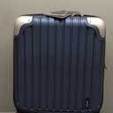 LEVEL8 Grace Carry on Luggage Airline Approved, 20 Inch Expandable Hard Sided Luggages with Spinner Wheels, Harshell Small Rolling Suitcase for Women Men with Tsa Lock, Blue