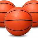 Amarlozn 5" Mini Foam Basketball Set, 3 PCS Orange, Ideal for Kids, Toddlers, Beach, Pool, Indoor & Outdoor Play