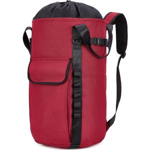 Arborist Rope Bag, 35L Tree Climbing Rope Bag, Arborist Equipment Bucket Backpack, Arborist Gear Carrier Bag with Side Pockets, Tough Rock Climbing Backpack, Rock and Tree Climbing Gear