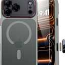 JUESHITUO Magnetic for iPhone 17 Pro Case: Upgraded [Full Camera Protection], with [1X Screen Protector] [Camera Button], 6.3" Case for iPhone 17 Pro, Gray