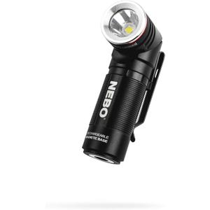 NEBO SWYVEL 1000 Lumen Rechargeable Flashlight | 5 Light Modes, Rotating Swivel Head, Pocket Size Work Light, Magnetic Base & Steel Clip, Water Resistant, Includes Wireless USB Charging Dock