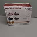 Homemate Electric Heated Blanket Full Size - 72"x84" Heating Blanket Full Size 1/2/4/6/8 Hours Auto-Off 10 Heat Level Over-Heat Protection Soft Flannel Sherpa ETL Certification (Blue (Striped))