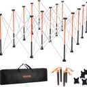 VEVOR Portable Folding Workstand, 8.05 x 4.13 ft Collapsible Workbench, 6000 lbs Weight Capacity, No Assembly Foldable Work Stand with Storage Bag, Table Top NOT Included, for Garage Workshop Outdoor