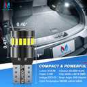 MICTUNING 194 LED Bulb Super White Bright T10 168 194 2825 W5W Bulbs Canbus 18-SMD 3014 Chipsets Error Free for Car Dome Map Door Courtesy Side Marker Reading Glove Box License Plate Light (10 PCS)
