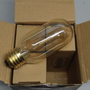 DORESshop Edison Bulbs, Vintage Edison Light Bulbs 40 Watt, T45, 110-130 Volts, E26/E27 Base Incandescent Dimmable Decorative Antique Filament Light Bulbs, Amber Glass, Warm White, 4 Pack