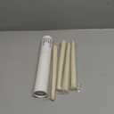 10" Classic Taper Candles, Ivory, 4-Pack, 7-8 Hours Long Burning, Unscented Tall Candlesticks