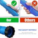 1.5" Pool Pump Replacement Hose for Above Ground Pools, Compatible with Intex 1500 GPH Filter Pumps, Sand Filters & Saltwater Systems, White Pool Hose Accessory - 29060E Replacement