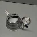 Pour Over Kettle for Manual Drip Coffee and Tea with Thermometer 28oz Gooseneck Kettle with Flow Control Stainless Steel Water Kettle for Stovetop,800ml,4 Cup,Silver,1Pack