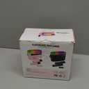 Karaoke Machine for Kids & Adults with Lyrics Display Screen Portable Bluetooth 5.3 Karaoke Speaker with High Power Dual Speakers with Timer White Noise & Night Light Home & Outdoor Party (Pink)