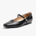 Mary Jane Flat Shoes with Arch Support and Hidden Wedge Heel, Women Ballet Flats, Mary Jane Flats, Comfortable Dress Shoes, Size 9