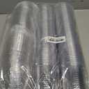 100 Sets 16oz Disposable Stemless Plastic Cups with Strawless Sip Lids, Clear PET Coffee Cups for Iced Coffee, Cold Drinks, Halloween, Christmas, Party and Drink Shop Supplies (Clear (16oz))