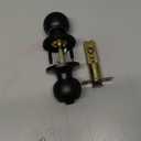 BESTTEN Keyed Entry Door Knob, Entrance Door Lock, Standard Ball, All Metal, Matte Black