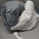 Bedsure GentleSoft Heated Blanket Electric Throw - Soft Ribbed Flannel Electric Blanket, Heating with 4 Time Settings, 6 Heat Levels, 3 hrs Timer Auto Shut Off, Gifts for Grandma (50x60 inches, Grey)