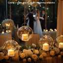 Homemory 48-Pack Novelty Flickering Flameless Tea Lights Candles, 200+Hours Battery-Operated LED Fake Candles for Wedding Table Centerpieces,Proposal,Anniversary, Ivory Base, 1.5'' H1.3''