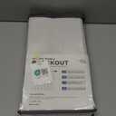 INOVADAY 100% Blackout Curtains for Bedroom, Black Out Curtains 96 Inch Long, Clip Rings Linen Blackout Drapes, Thermal Insulated Room Darkening for Living Room, 2 Panels - Beige,W50xL96