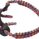 SUNYA Archery Bow Wrist Sling, 550 Paracord Strap Comfortable on Hand.100% Full Grain Leather Yoke, Multiple Camo Colors.Fit Compound Bow Stabilizer & Recurve. (Lava 35)
