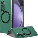 Phone Case for Samsung Galaxy Z Fold 6,Magnetic Folding Phone Case Shockproof Cover Protection for Samsung Galaxy Z Fold 6 (Green)