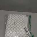 Cooyes Refrigerator Shelf Liners for French Door Fridge, 17.7"  36" Extra Large, Non-Slip Fridge Mats Machine Washable, Refrigerator Drawer Liner for Glass Shelves Kitchen Cabinet (A White Quatrefoil)