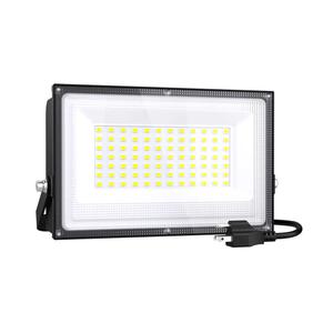 Onforu 40W Flood Lights Outdoor,4000lm Bright LED Work Light with Plug, 6500K Daylight White LED Flood Lighting, IP66 Waterproof Security Yard Lights for Garage Stadium